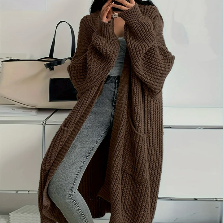 Oversized Chunky Knit Long Cardigan