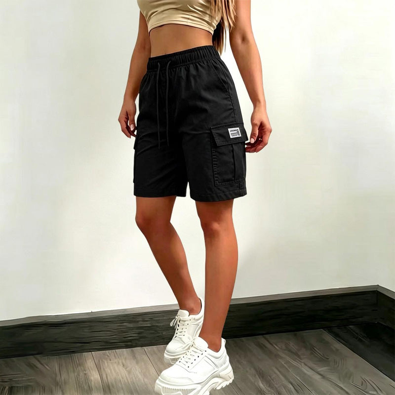 Solid color, simple, casual, and versatile five-point pants