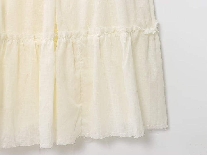 Ruffled Square Neck Tiered Midi Dress.Soft romance. Effortless flow.