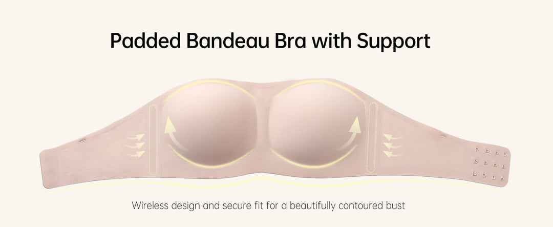Multi-Way Padded Strapless Bandeau Bra