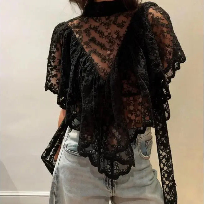Lightweight summer lace shrug