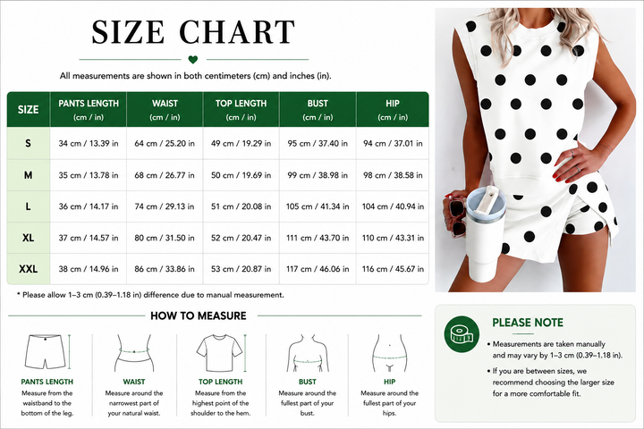 Polka Dot Sleeveless Skort Set