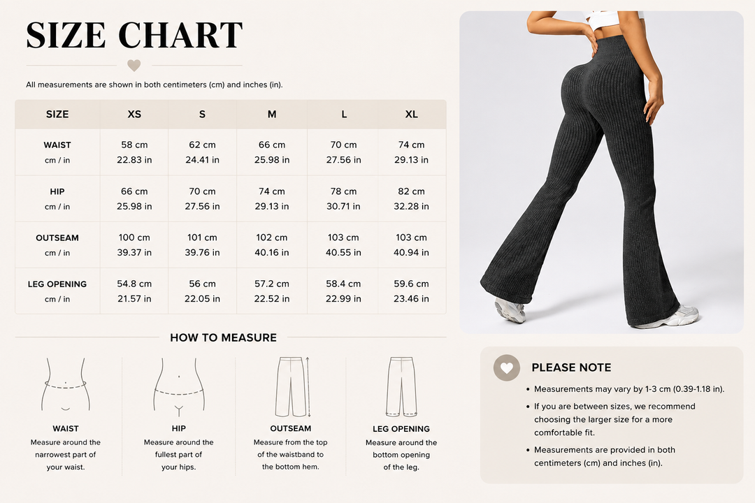Ribbed High Waist Flare Pants