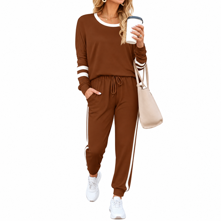 Casual 2Pcs Long Sleeve Jogger Set