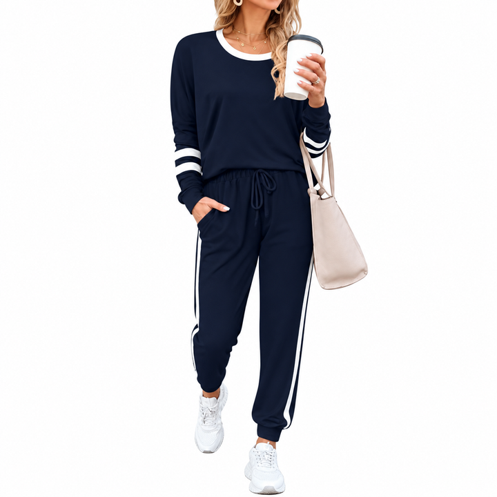 Casual 2Pcs Long Sleeve Jogger Set