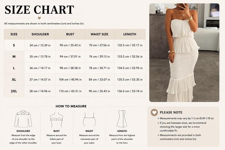 Fitted strapless tiered-ruffle dress