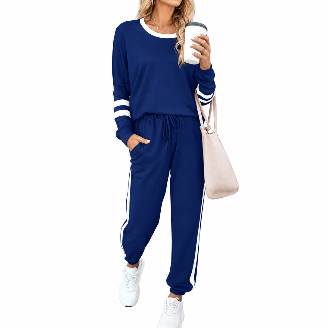 Casual 2Pcs Long Sleeve Jogger Set