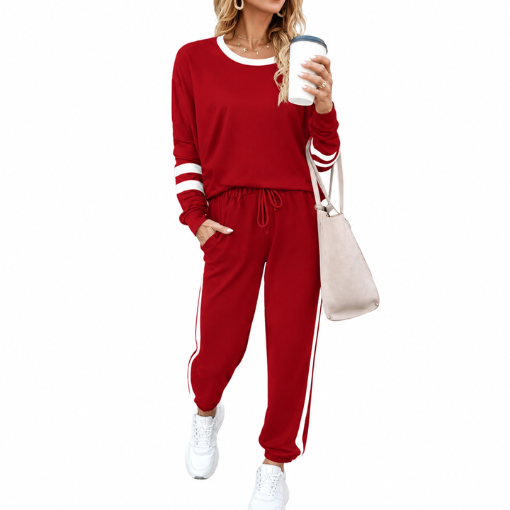 Casual 2Pcs Long Sleeve Jogger Set