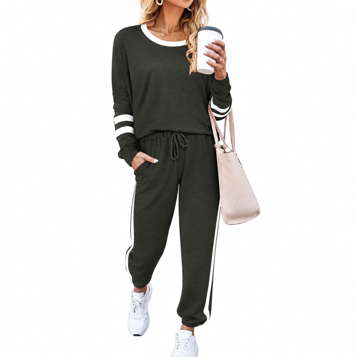 Casual 2Pcs Long Sleeve Jogger Set