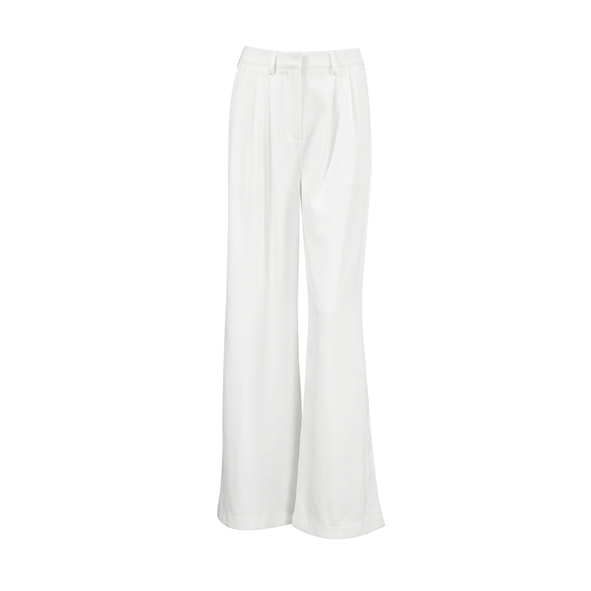 High-Waisted Wide Leg Trousers