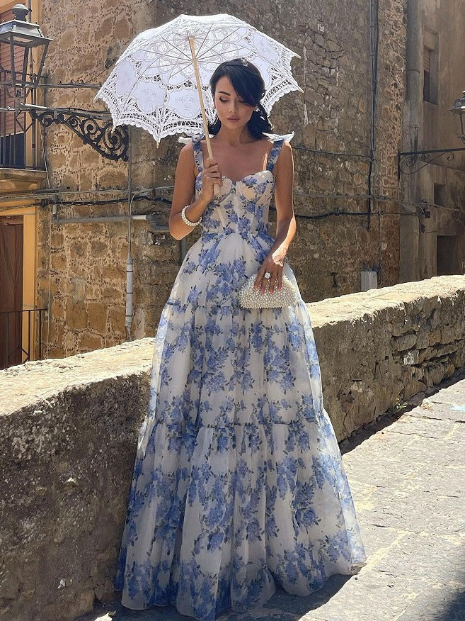 Floral Off-Shoulder Maxi Dress