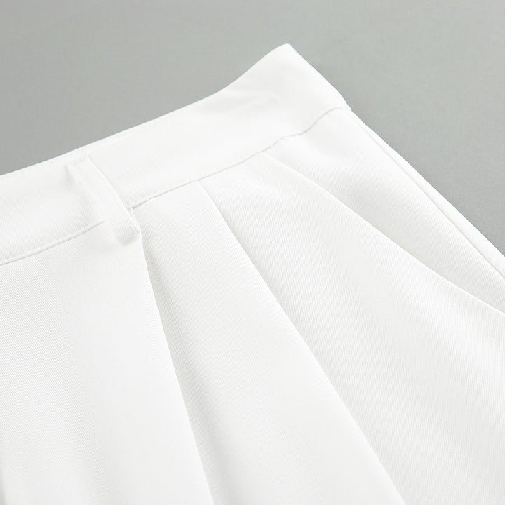High-Waisted Wide Leg Trousers