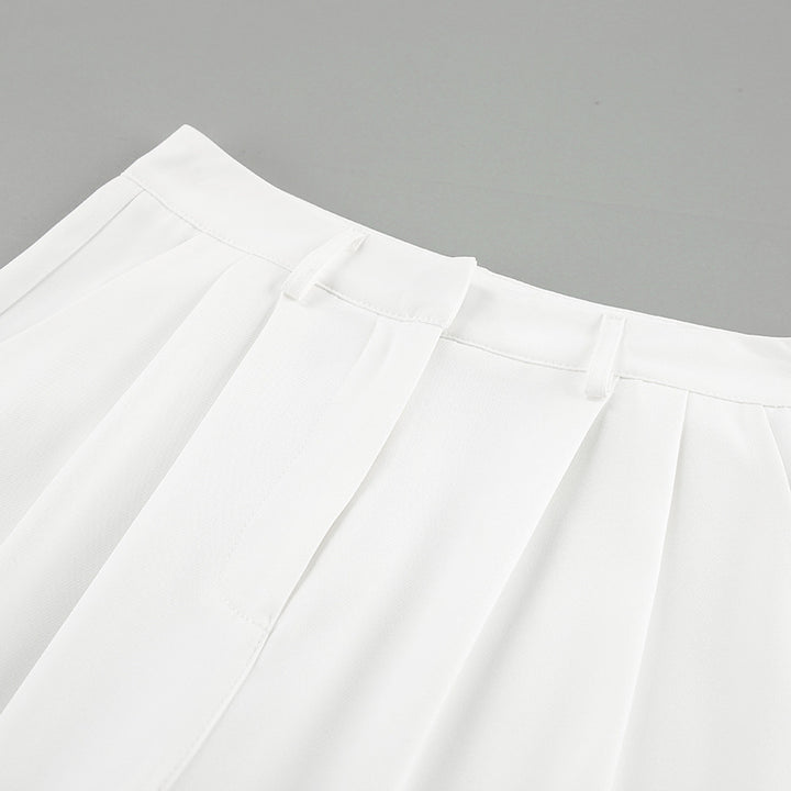 High-Waisted Wide Leg Trousers