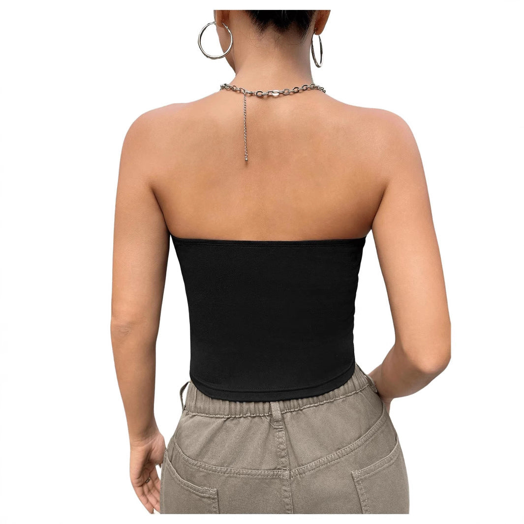 Strapless Crop Tube Top