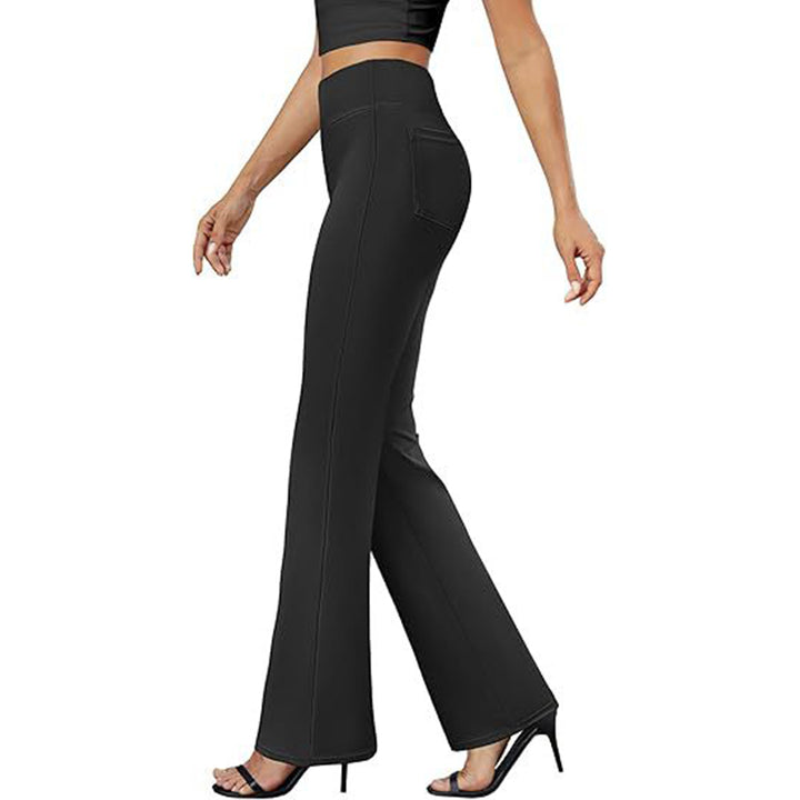 High Waisted Stretch Dress Pants – Business Casual Office Trousers