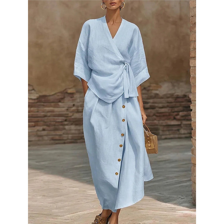 Casual two-piece skirt set