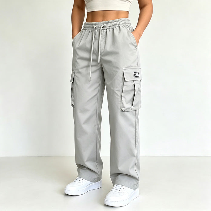 Casual Lace-Up Cargo Pants