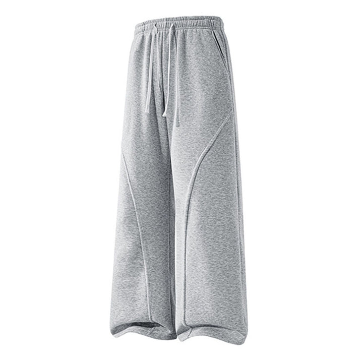 Casual high-waisted loose drawstring sweatpants