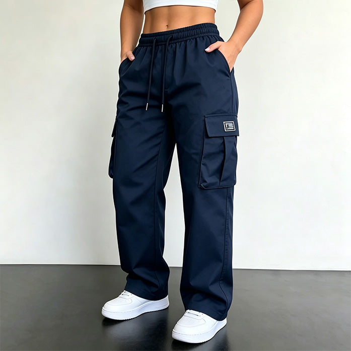 Casual Lace-Up Cargo Pants