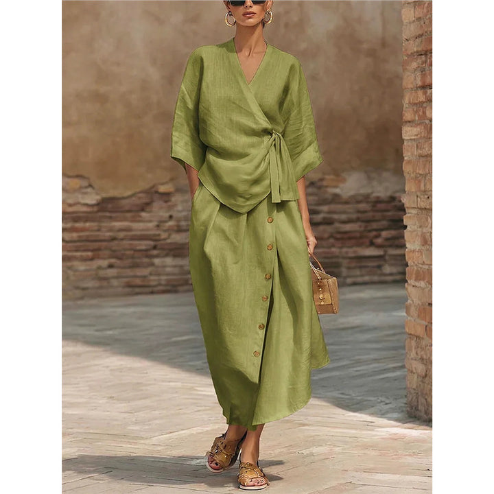 Casual two-piece skirt set
