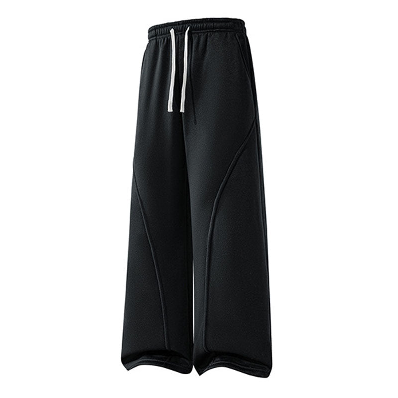 Casual high-waisted loose drawstring sweatpants