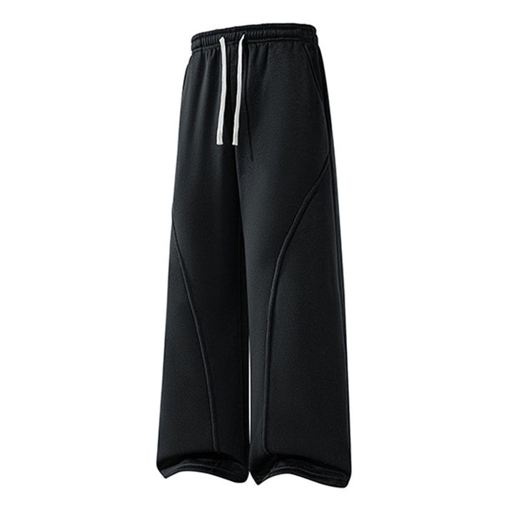 Casual high-waisted loose drawstring sweatpants