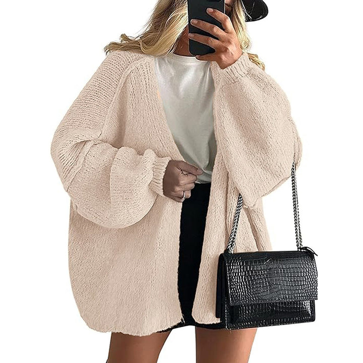 Casual Knit Cardigan – Loose Fit Commuter Sweater Outerwear