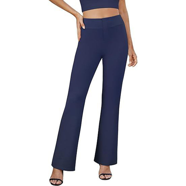 High Waisted Stretch Dress Pants – Business Casual Office Trousers