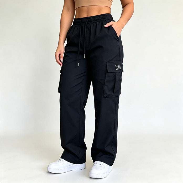 Casual Lace-Up Cargo Pants