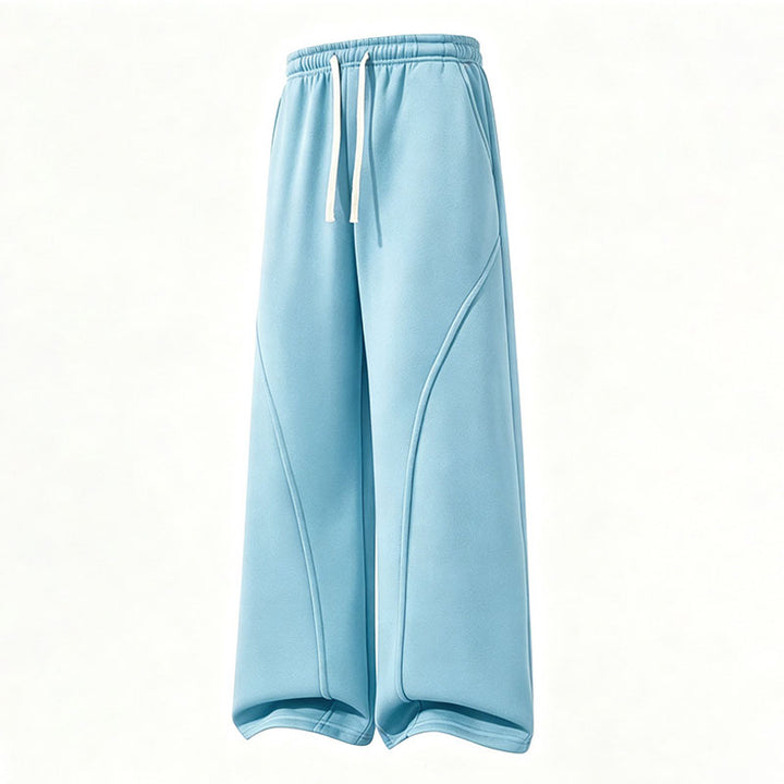 Casual high-waisted loose drawstring sweatpants