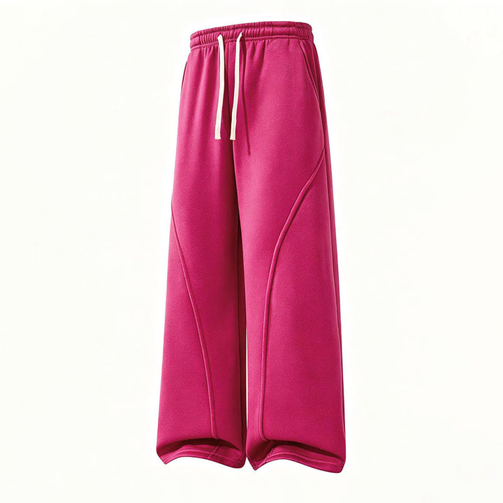 Casual high-waisted loose drawstring sweatpants