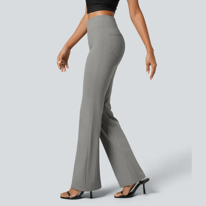 High Waisted Stretch Dress Pants – Business Casual Office Trousers