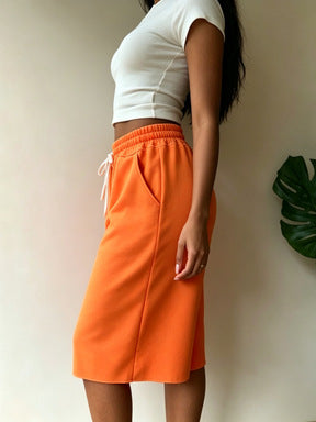 Drawstring Loose Athletic Shorts