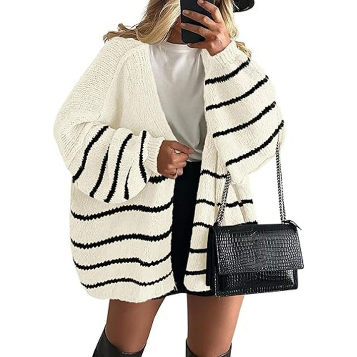 Casual Knit Cardigan – Loose Fit Commuter Sweater Outerwear