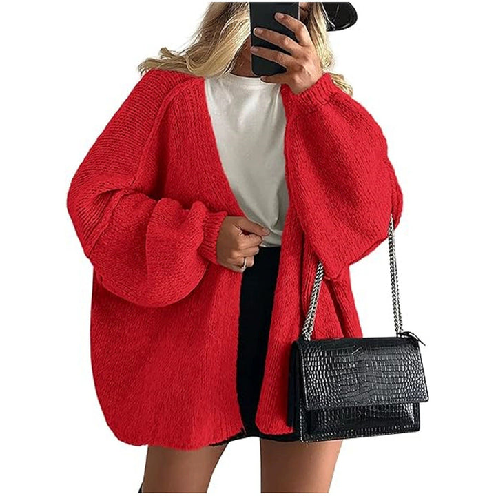 Casual Knit Cardigan – Loose Fit Commuter Sweater Outerwear