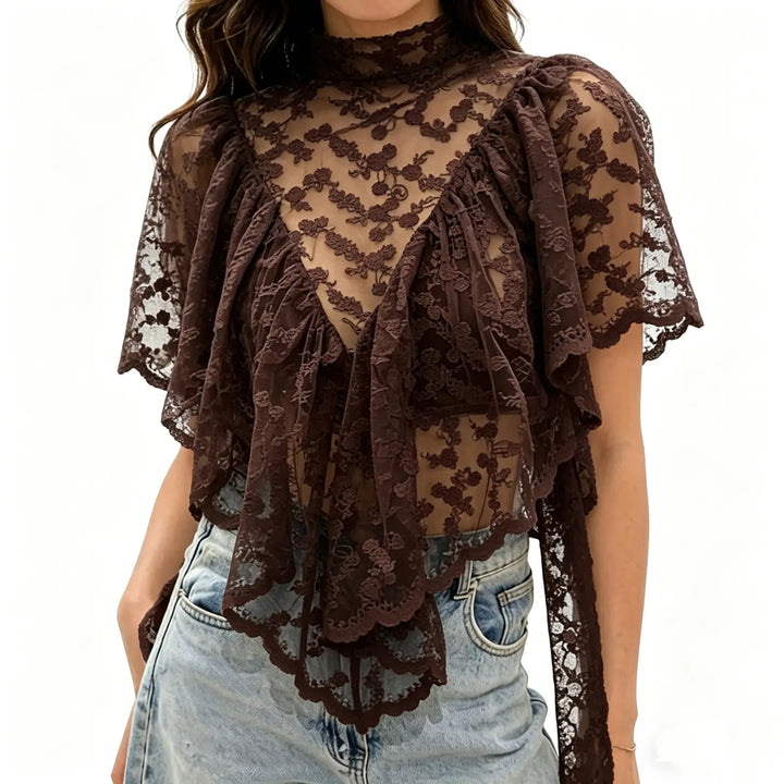 Lightweight summer lace shrug