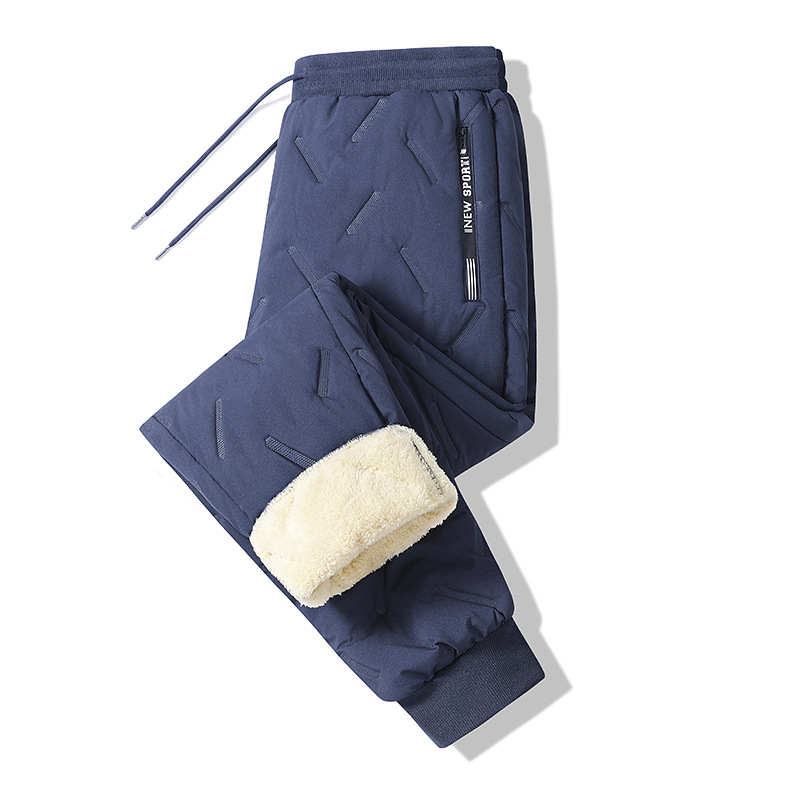 Fleece-lined winter warm trousers