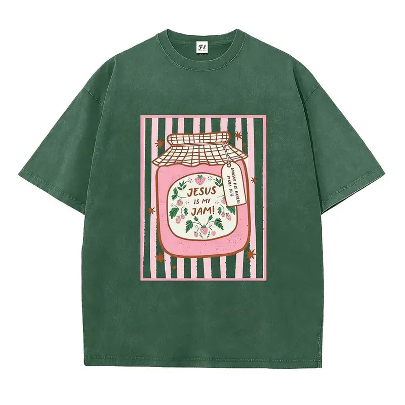 Unisex Jesus Is My Jam  Jam Jar Graphic T-Shirt