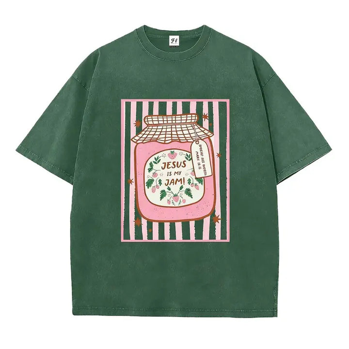 Unisex Jesus Is My Jam  Jam Jar Graphic T-Shirt