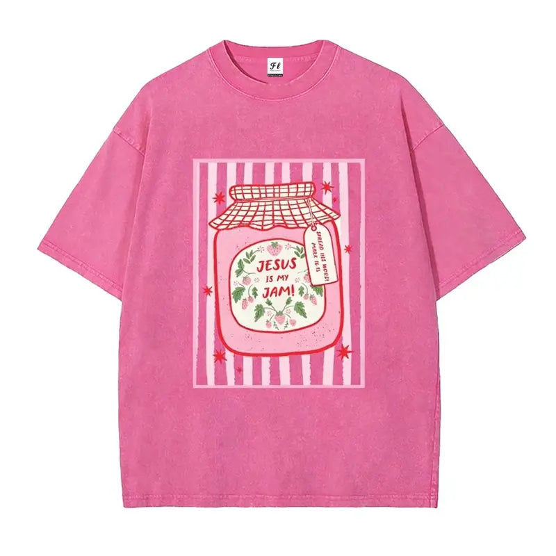 Unisex Jesus Is My Jam  Jam Jar Graphic T-Shirt