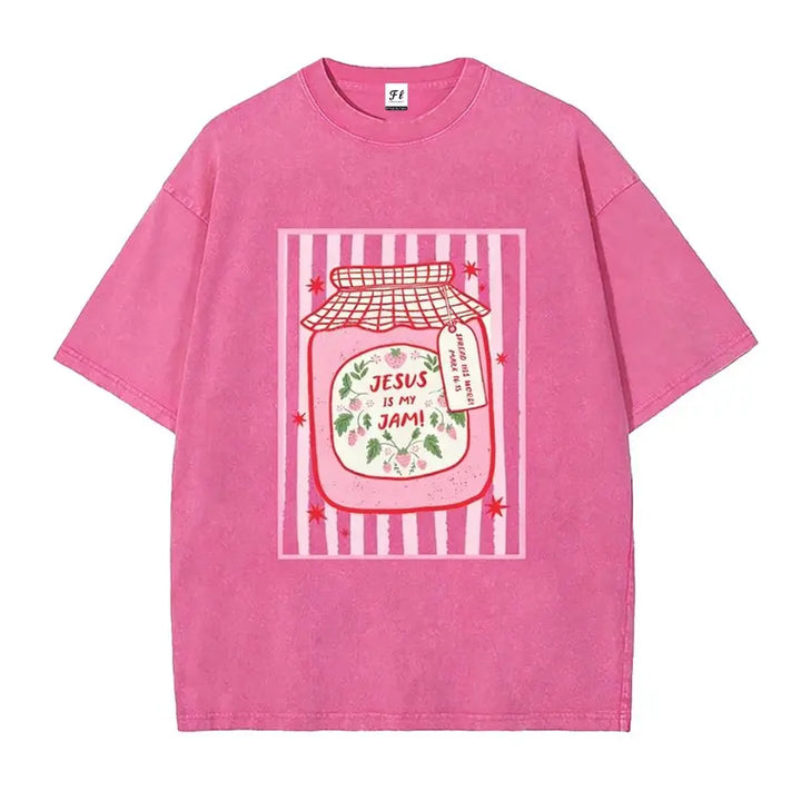 Unisex Jesus Is My Jam  Jam Jar Graphic T-Shirt
