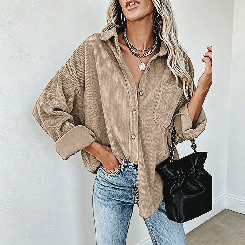 Corduroy Button-Down Shirt