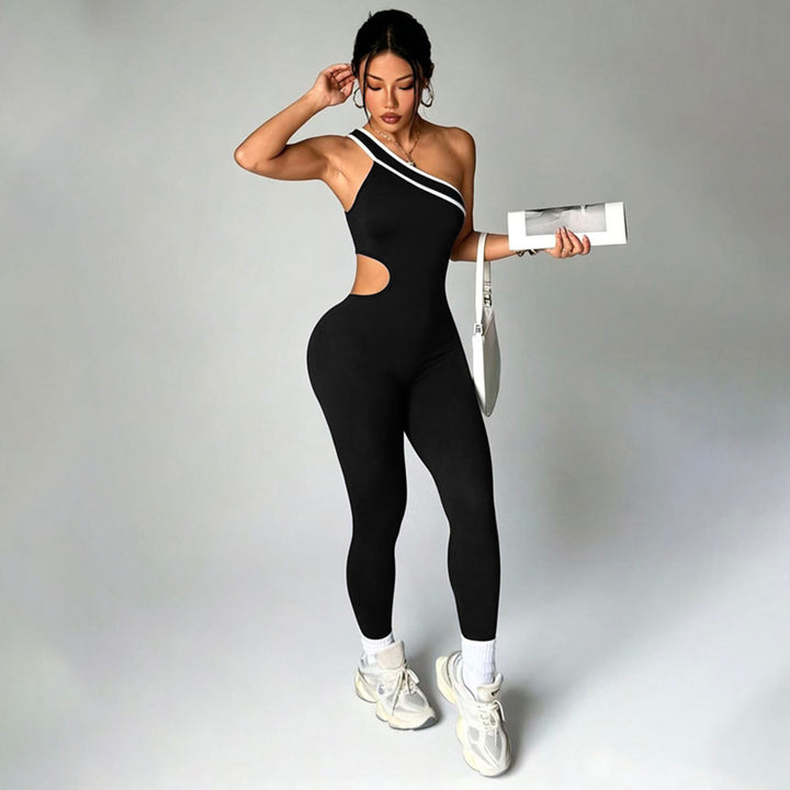One Shoulder Yoga Jumpsuit