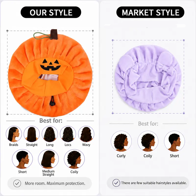 Halloween Plush Pumpkin Sleep Hat