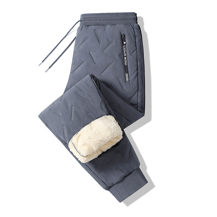Fleece-lined winter warm trousers