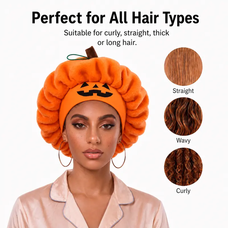 Halloween Plush Pumpkin Sleep Hat