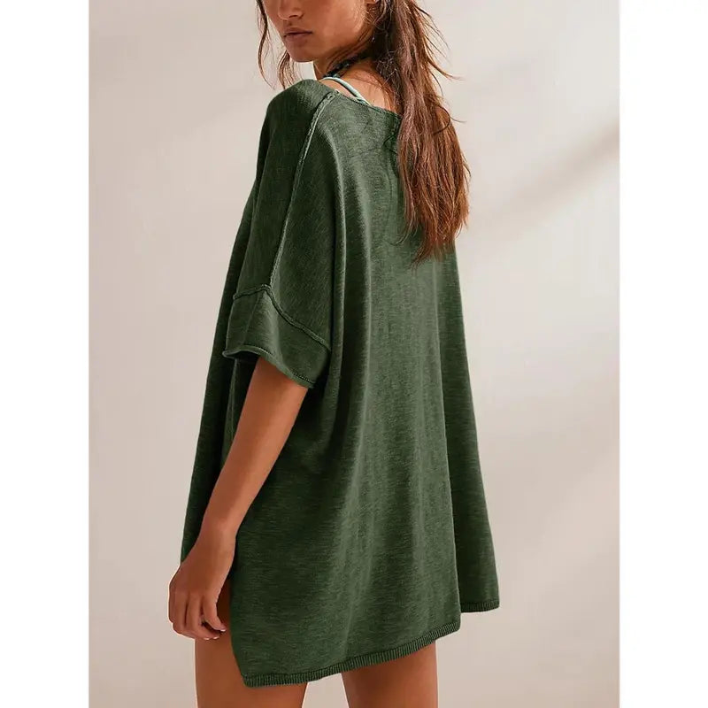 Oversized Short Sleeve Casual Tee