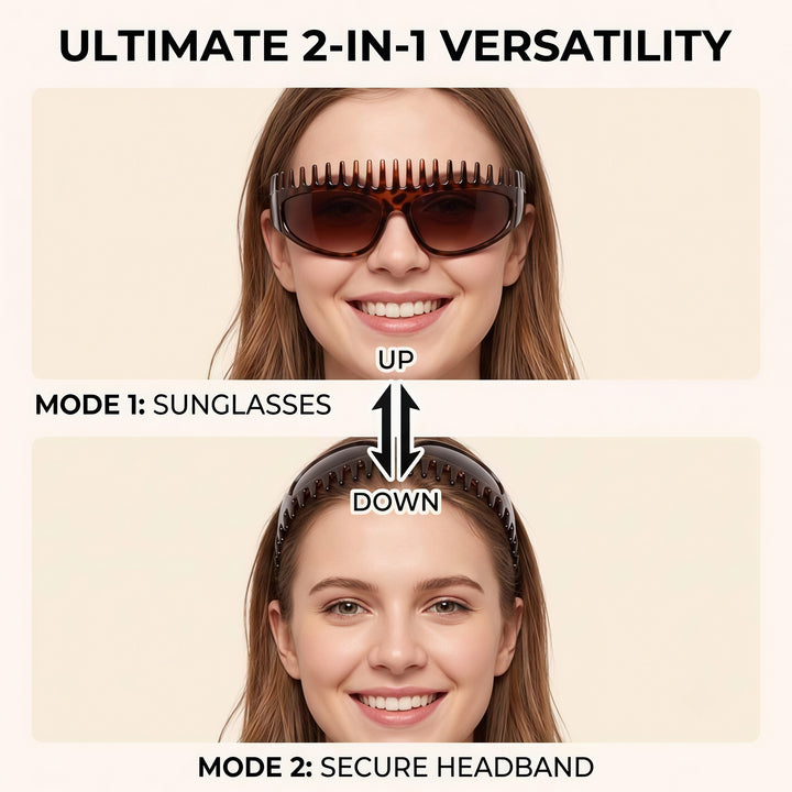 Leopard Headband Sunglasses