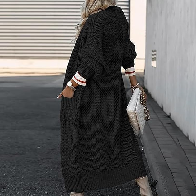 Oversized Chunky Knit Long Cardigan