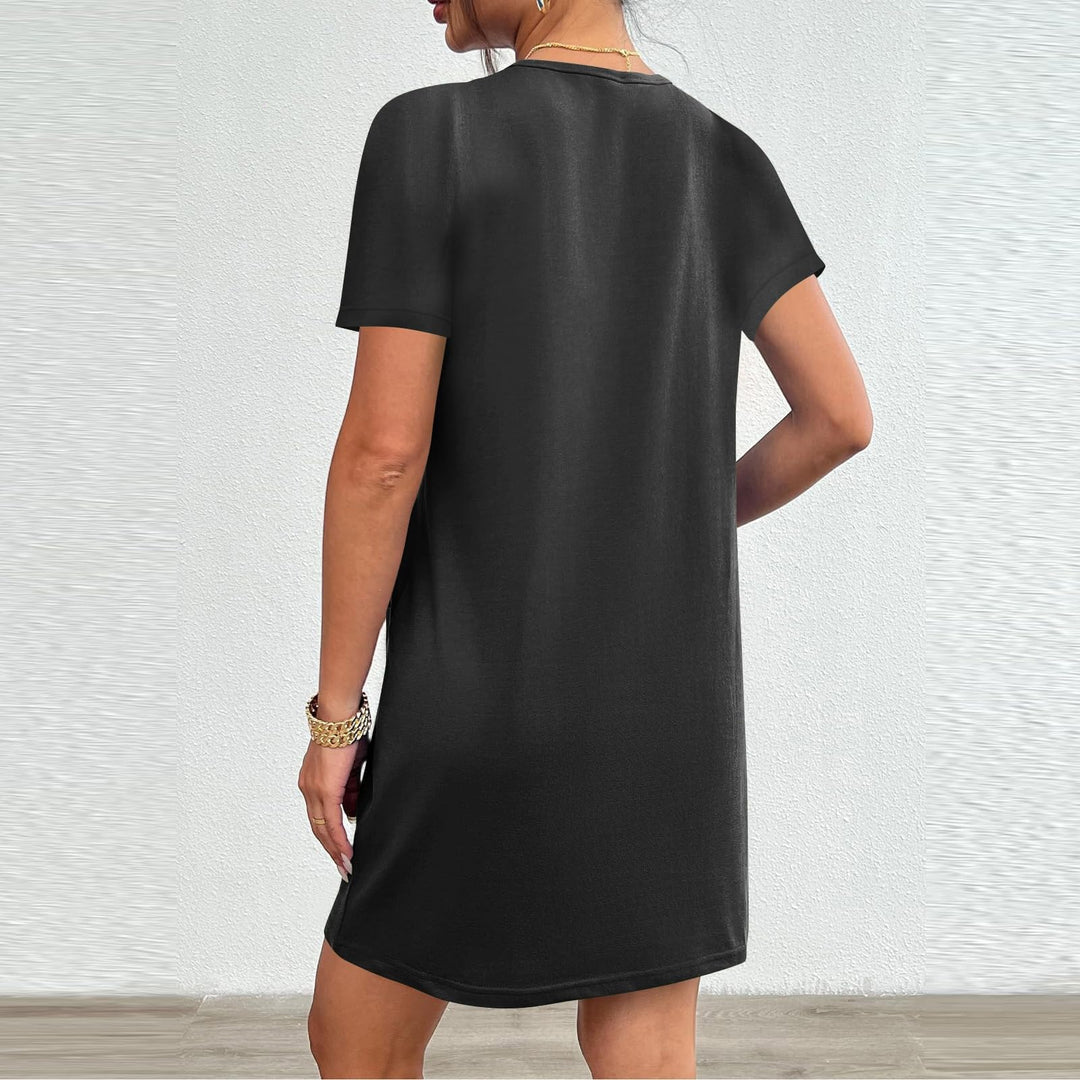 Casual Short Sleeve T-Shirt Dress